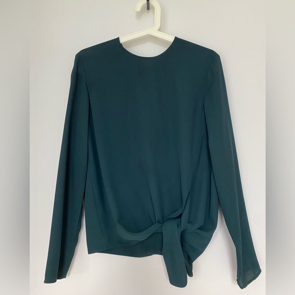 Dark Green Aritzia Blouse